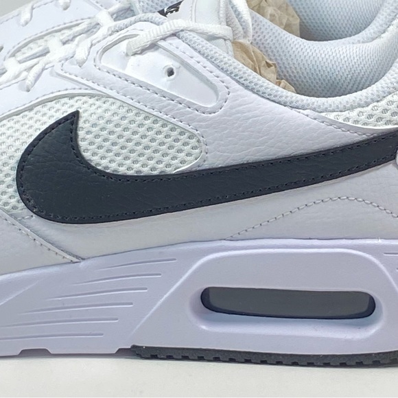 Nike Air Max SC Womens 12 White Black Logo CW4554-103 Mens 10.5 Walking Sneakers - Picture 4 of 13